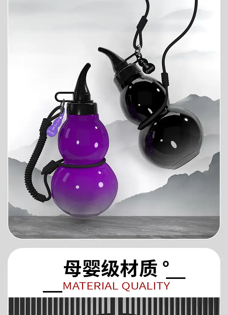 Black Myth Wukong water bottle with included accessories stickers ancient coins and Buddha beads.