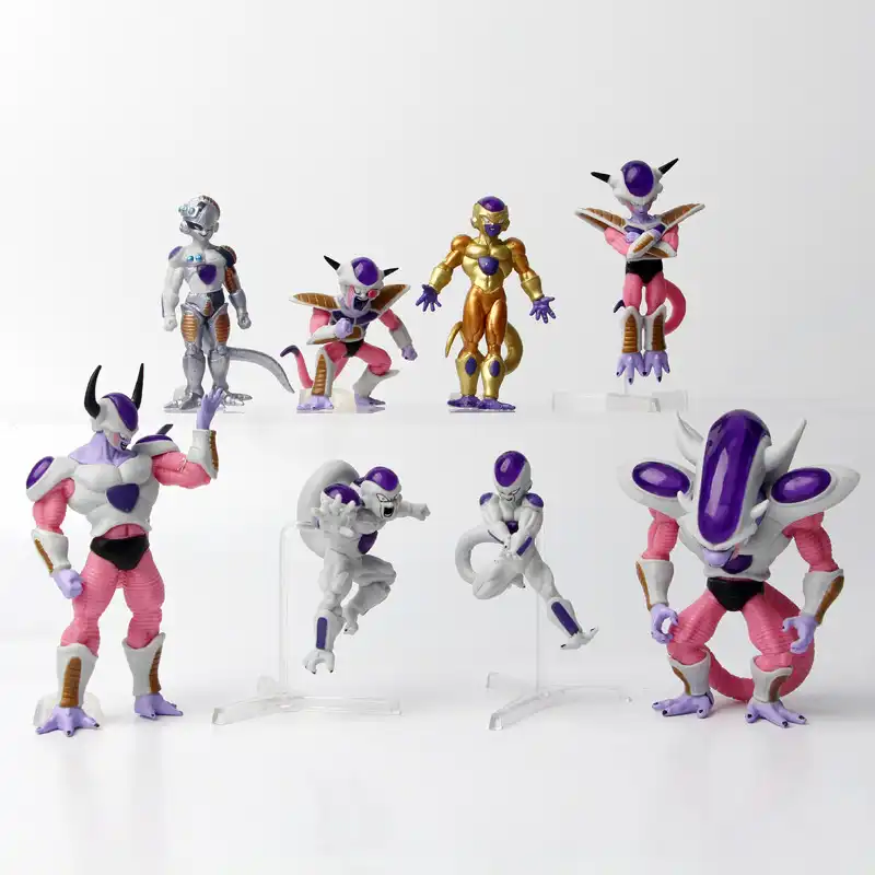8-12cm Frieza action figure in original packaging, close-up shot..