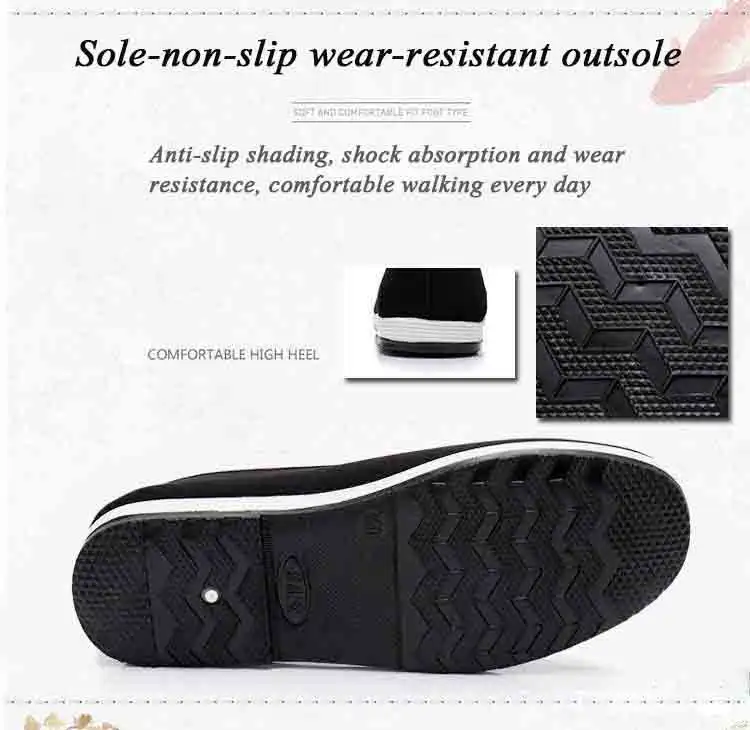 Black kung fu shoes worn during Tai Chi practice demonstrating proper martial arts footwear fit.