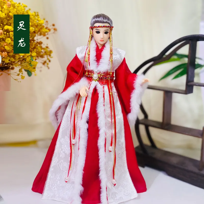 BJD martial arts figure showing flexible joint movement and articulation capabilities.
