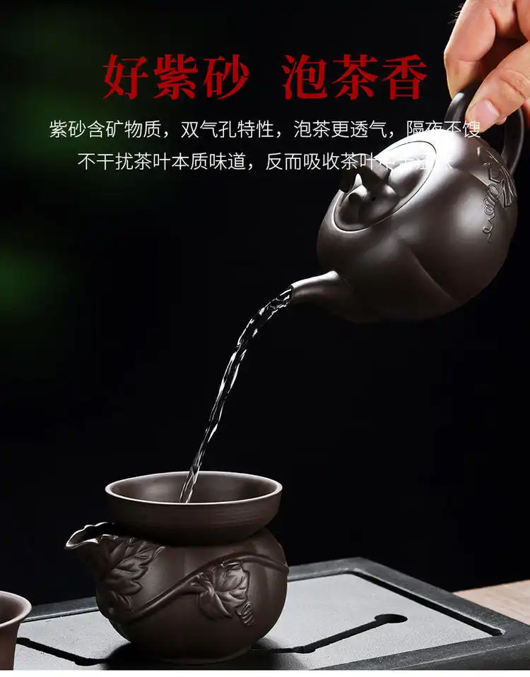 Handmade Yixing raw ore black Shipiao teapot 200ml showing traditional Chinese craftsmanship and finish.
