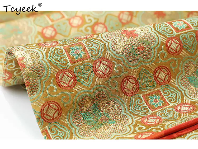 Flat lay of Gambiered silk jacket highlighting authentic Chinese craftsmanship details.