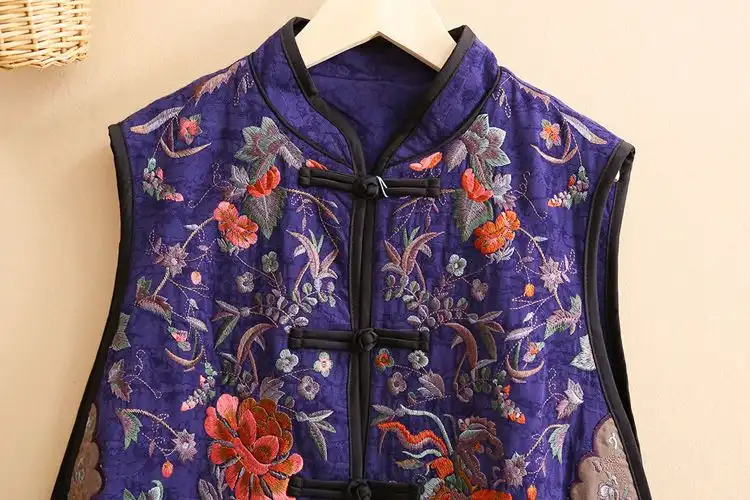 Women's tang suit vest styled with modern clothing for contemporary fashion look.