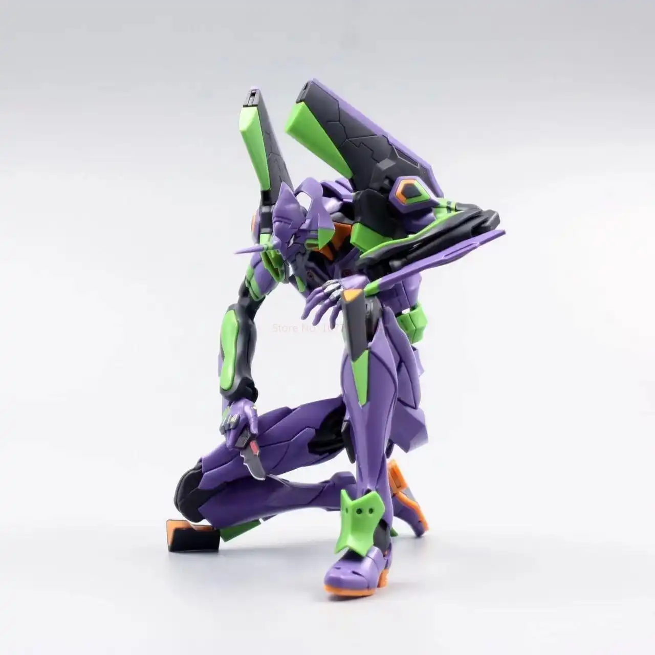 PVC Evangelion 01 model kit, unassembled parts in box..