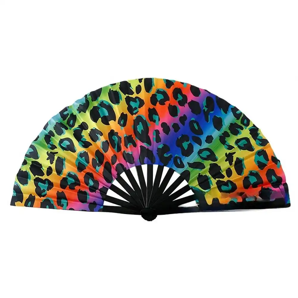 Hand demonstrating quick wrist snap opening motion creating signature pop sound effect with bamboo fan.