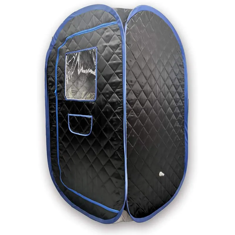 Convenient carry bag storage showing portability for travel and small space living.