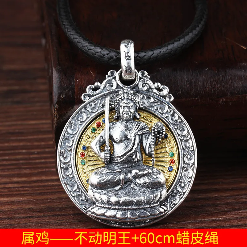 Buddha pendant size comparison with hand showing compact amulet dimensions for daily wear.