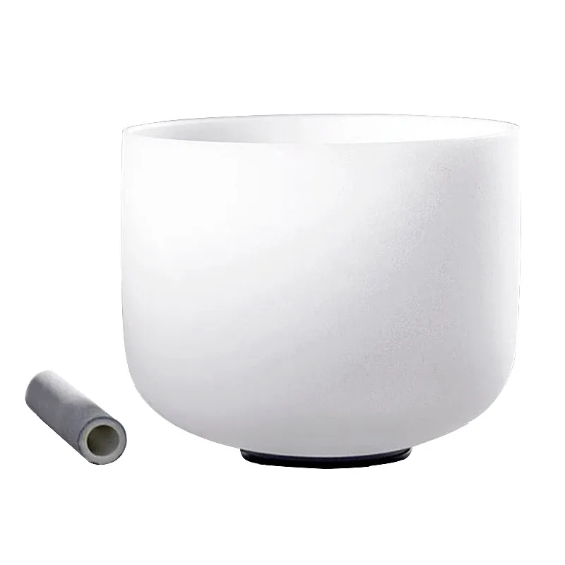 Large quartz crystal bowl showing clear transparency and premium craftsmanship for chakra therapy.