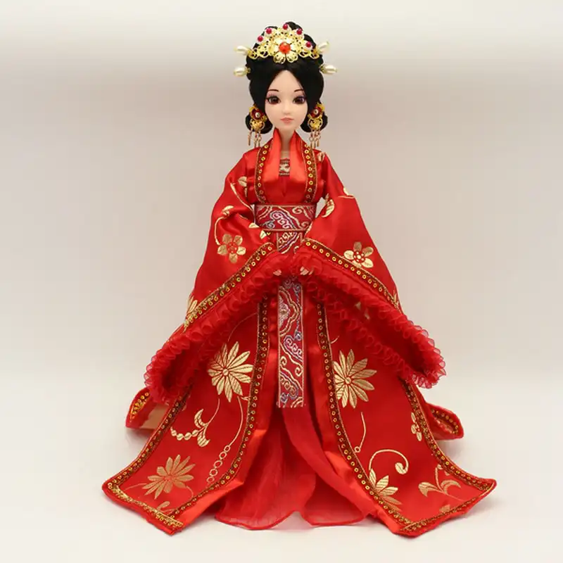 Traditional Chinese ancient costume dress showing intricate handmade craftsmanship and details.