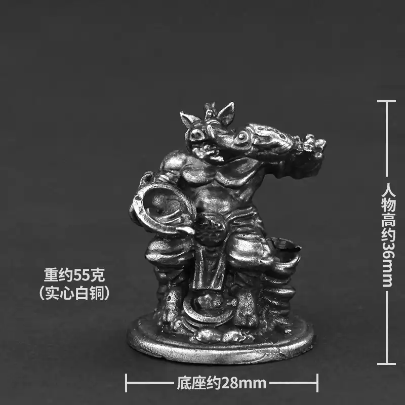 Premium pure copper construction showing fine workmanship and detailed ancient soldier model craftsmanship.
