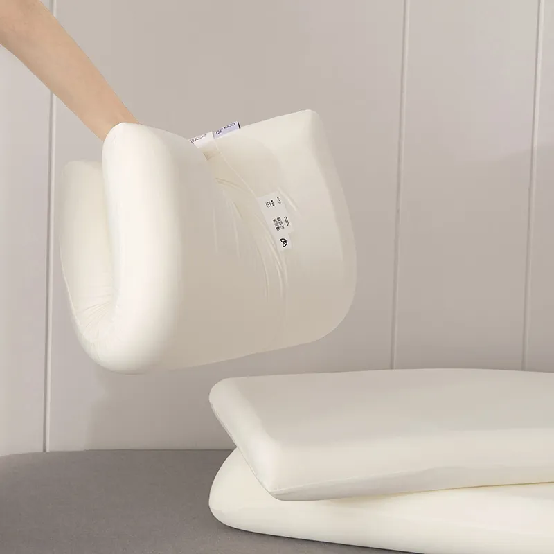 Care instructions visual guide showing proper storage and pillowcase protection methods.