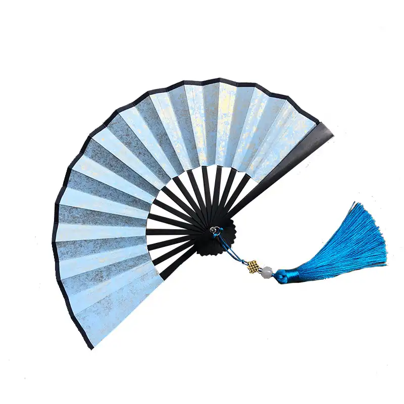Traditional Japanese style room setting featuring paper fans as authentic cultural decoration elements.