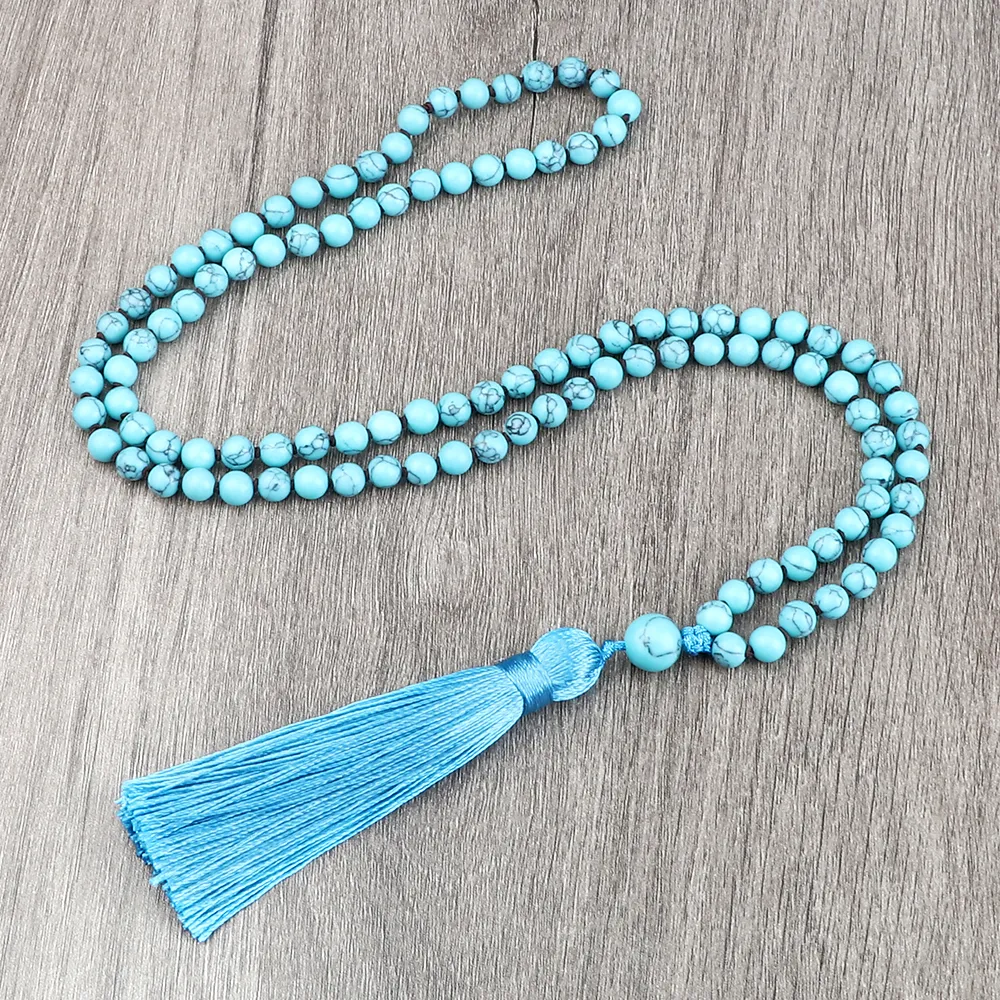 Unisex Buddhist mala necklace suitable for both men and women spiritual practice.