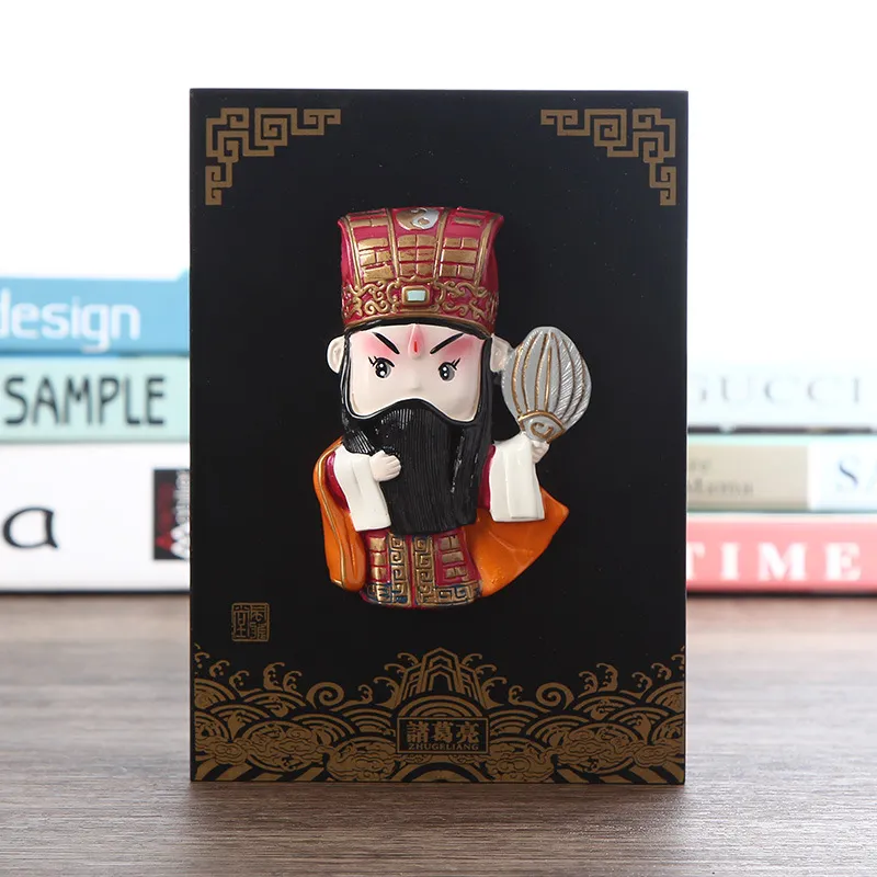 Birthday gift arrangement showcasing Chinese facial makeup ornament as unique present option.