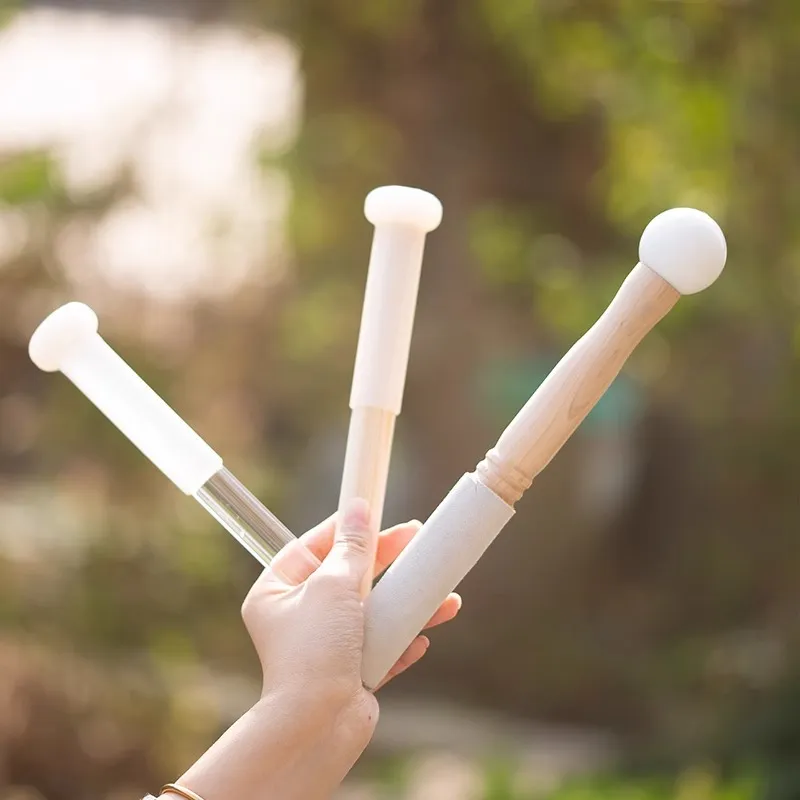 Portable crystal singing bowl sticks travel meditation kit sound therapy instruments.