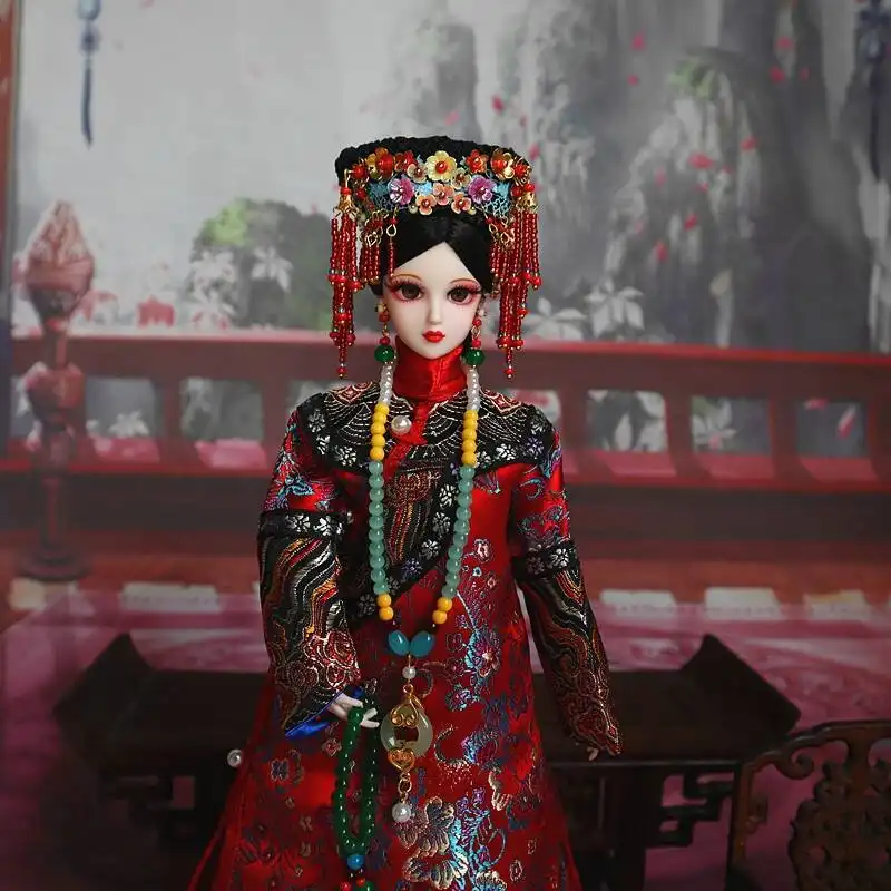Detail shot of costume sleeves showing flowing fabric and traditional Chinese design.