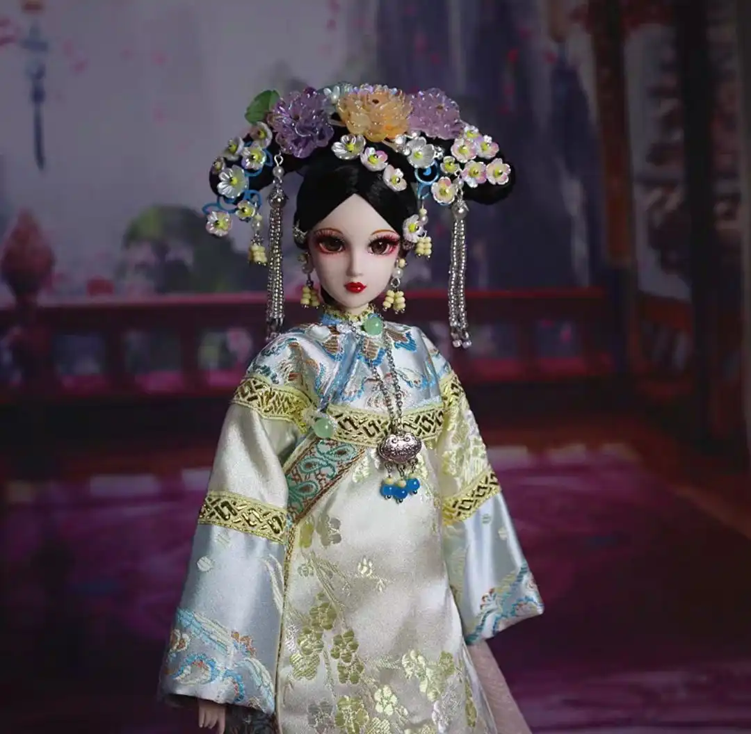 BJD doll face from different angle highlighting makeup and facial features.