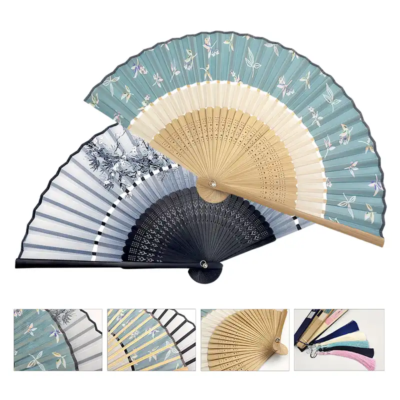Traditional ceremony with vintage folding fans as cultural and ceremonial elements.