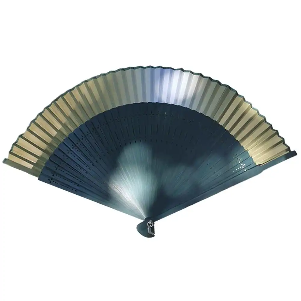 Multiple color variations of Japanese folding fans arranged showing design options.