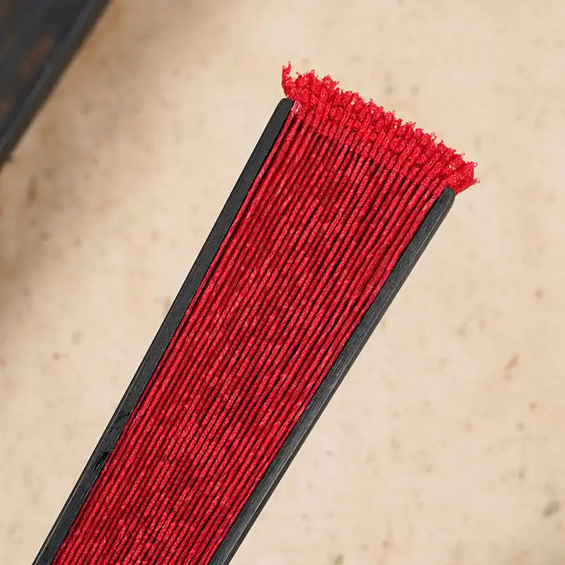Detailed view of bamboo rib construction showing quality materials and durability.