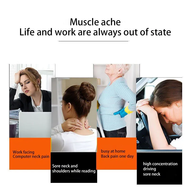 Pain relief zones diagram highlighting areas treated by cervical traction therapy.