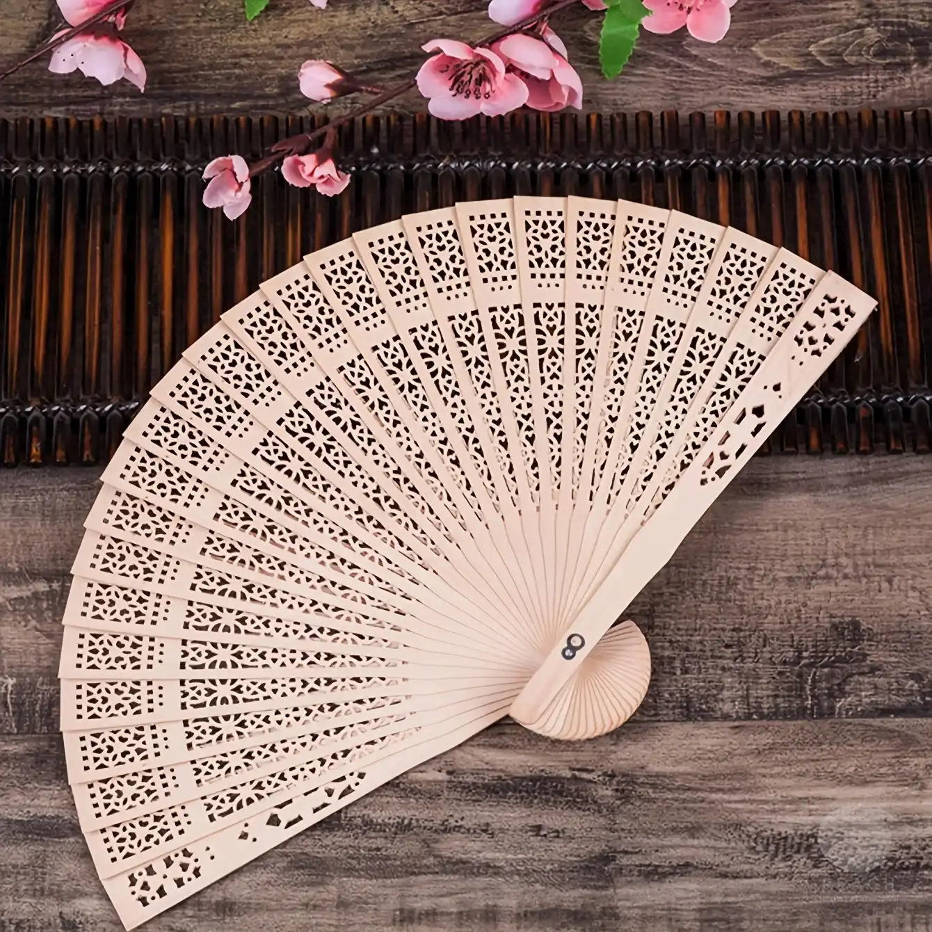 Fan opened at different angles showing flexibility and range of motion.