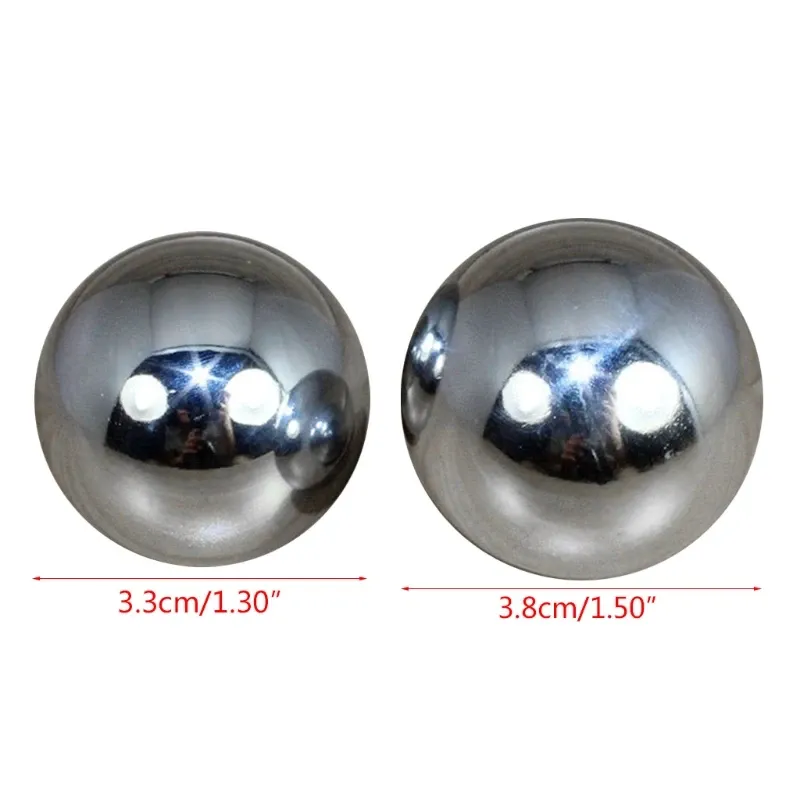 Meditation session using stainless steel Baoding balls for mindfulness and relaxation.