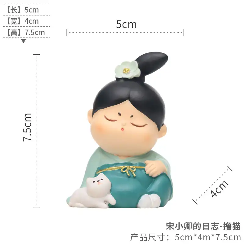 Antique style Chinese doll showing historical accuracy and cultural details.