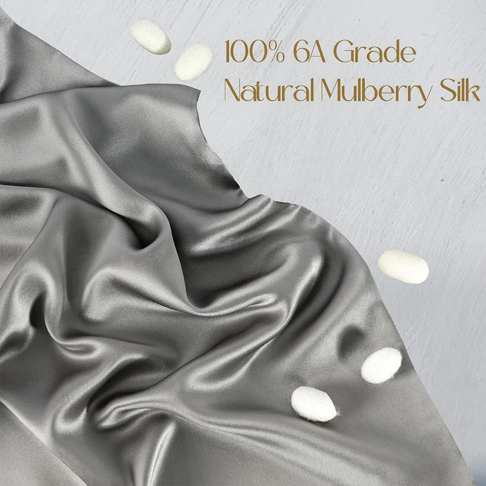 Premium quality silk pillowcase with 600+ thread count perfect for hotel and home use.