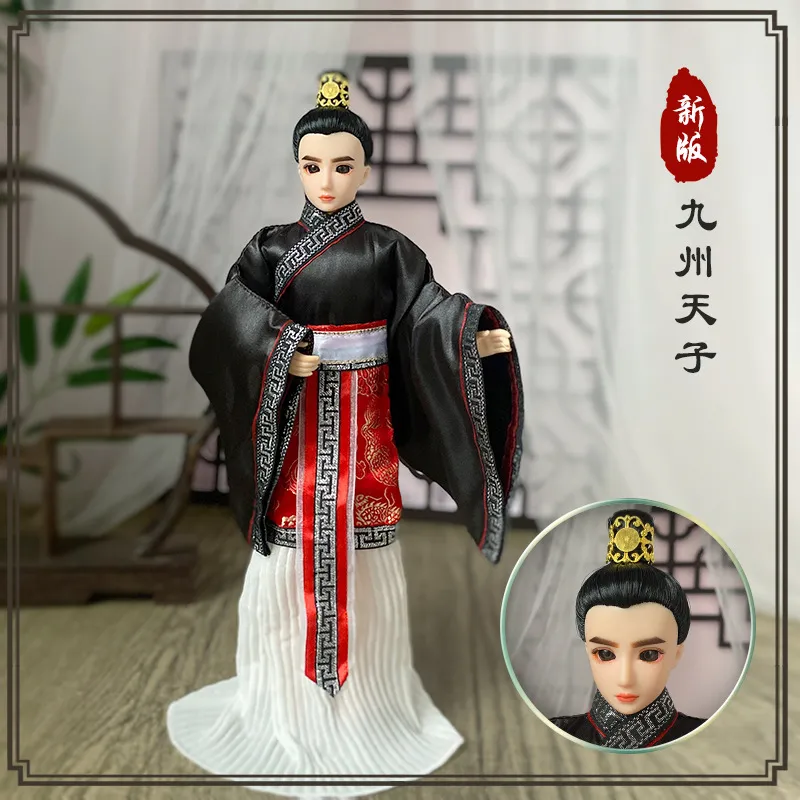 Detailed view of traditional Chinese costume fabric and authentic cultural design elements.