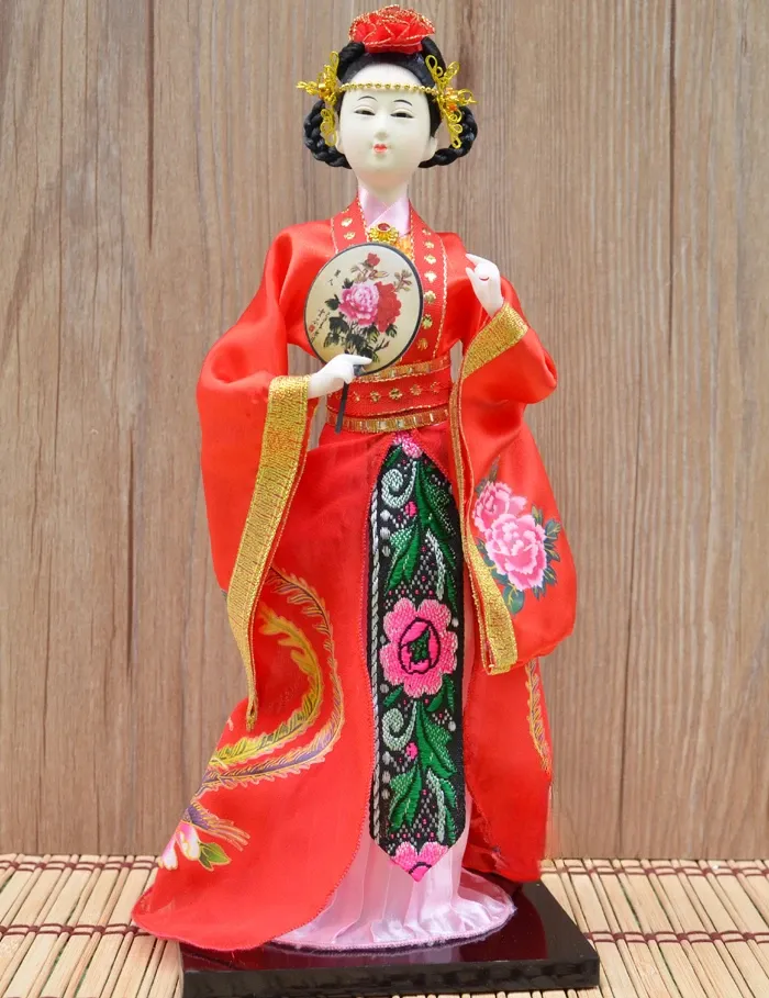 Chinese opera doll in home decoration setting showing display potential.