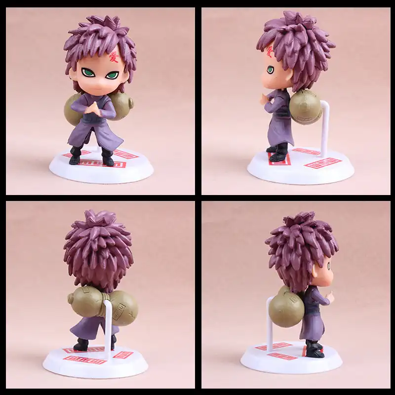 Naruto 1:12 scale figure set, vibrant colors, front close-up..