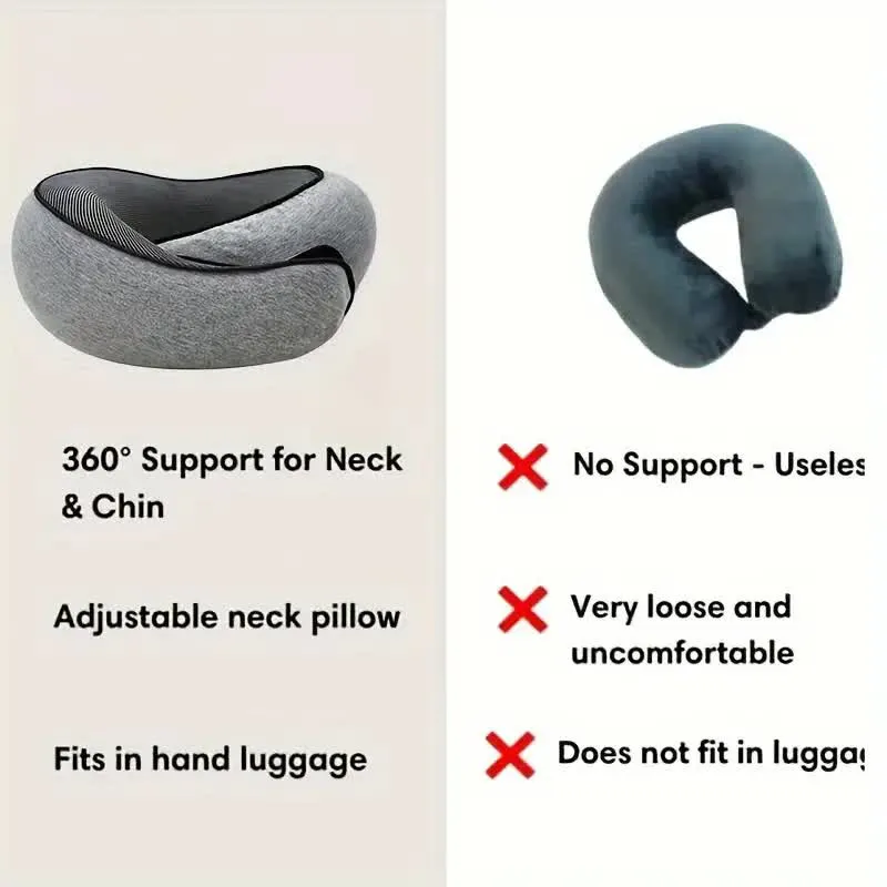 Side profile view highlighting snail-style curved design for cervical support.
