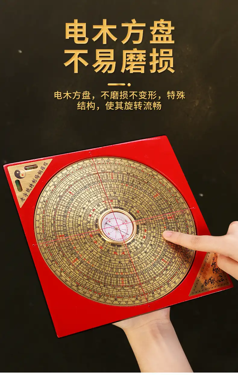 Professional Feng Shui master using authentic copper compass for directional energy reading.