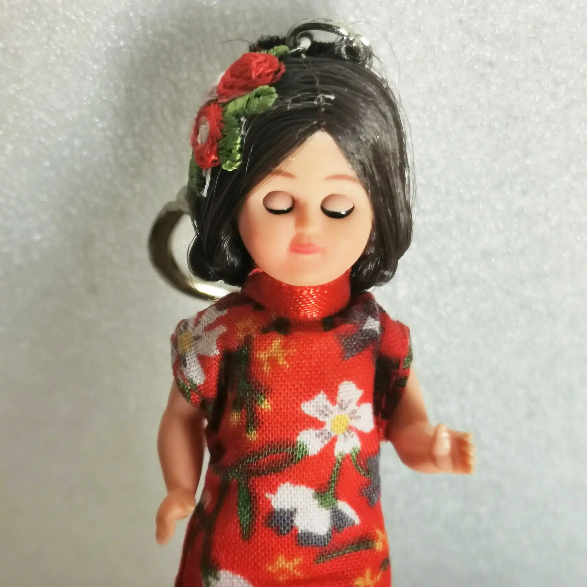 Chinese fashion doll keychain collection view showing limited edition collectible appeal.
