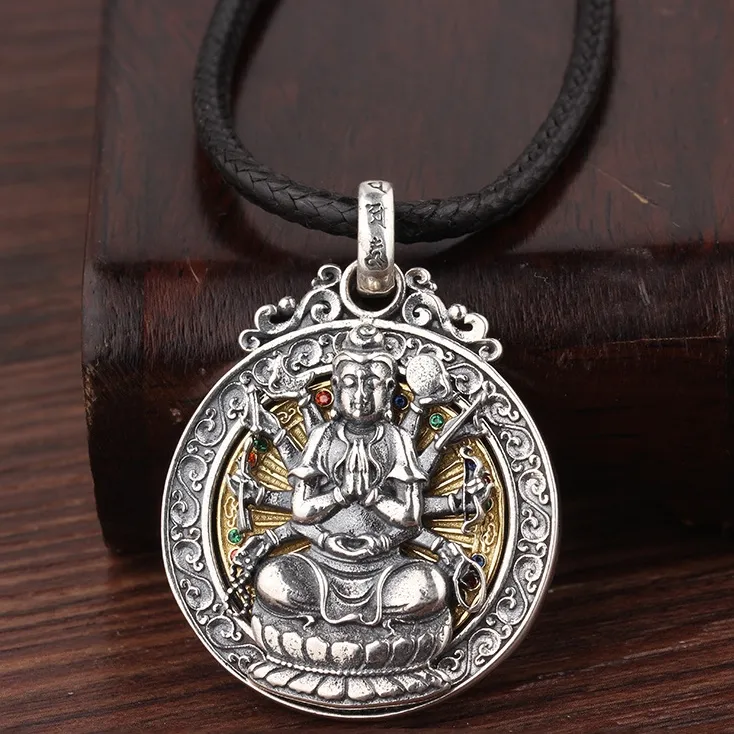  Buddha pendant necklace gift packaging showing premium presentation for spiritual jewelry.