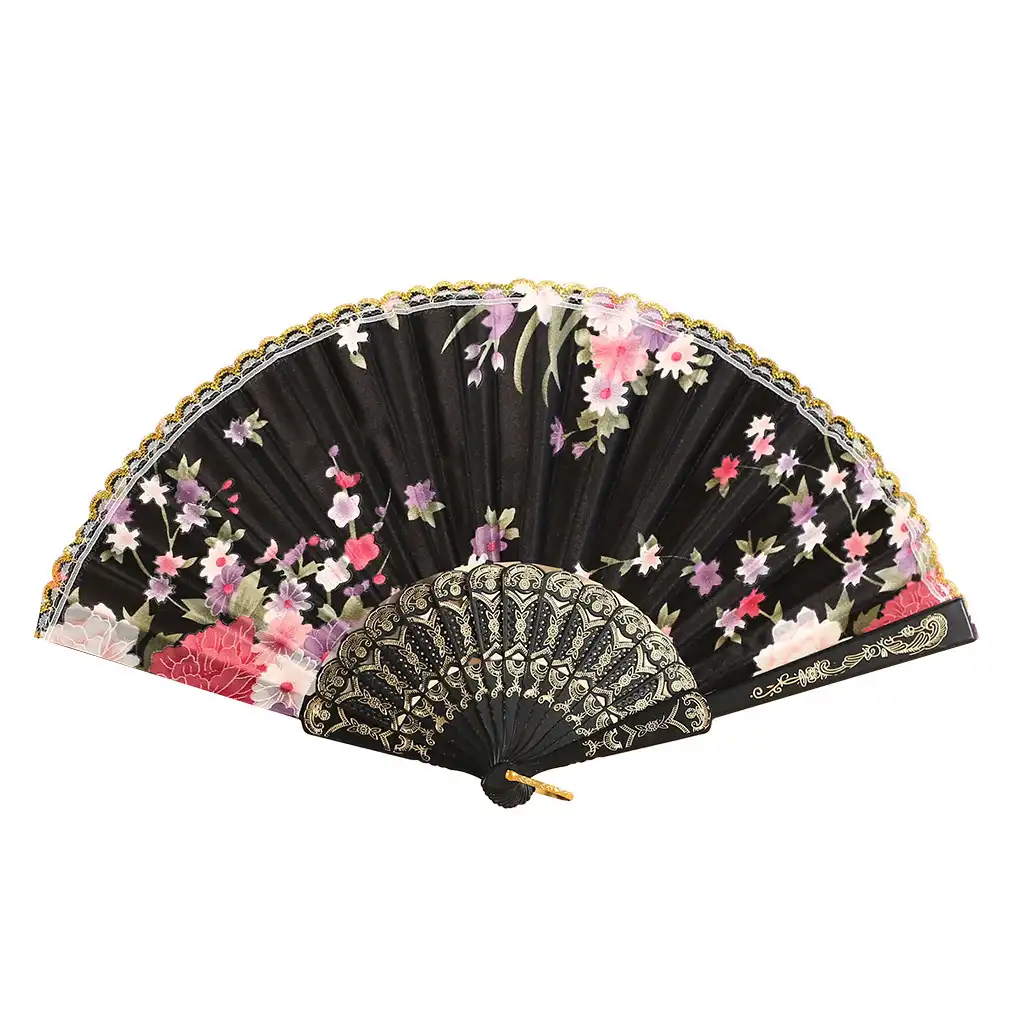 Traditional dance performance featuring Japanese folding fan as cultural prop and costume element.