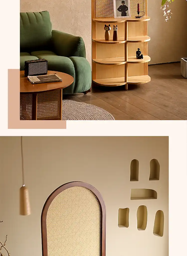 Chinese screen divider with traditional bamboo craft showing authentic oriental craftsmanship.