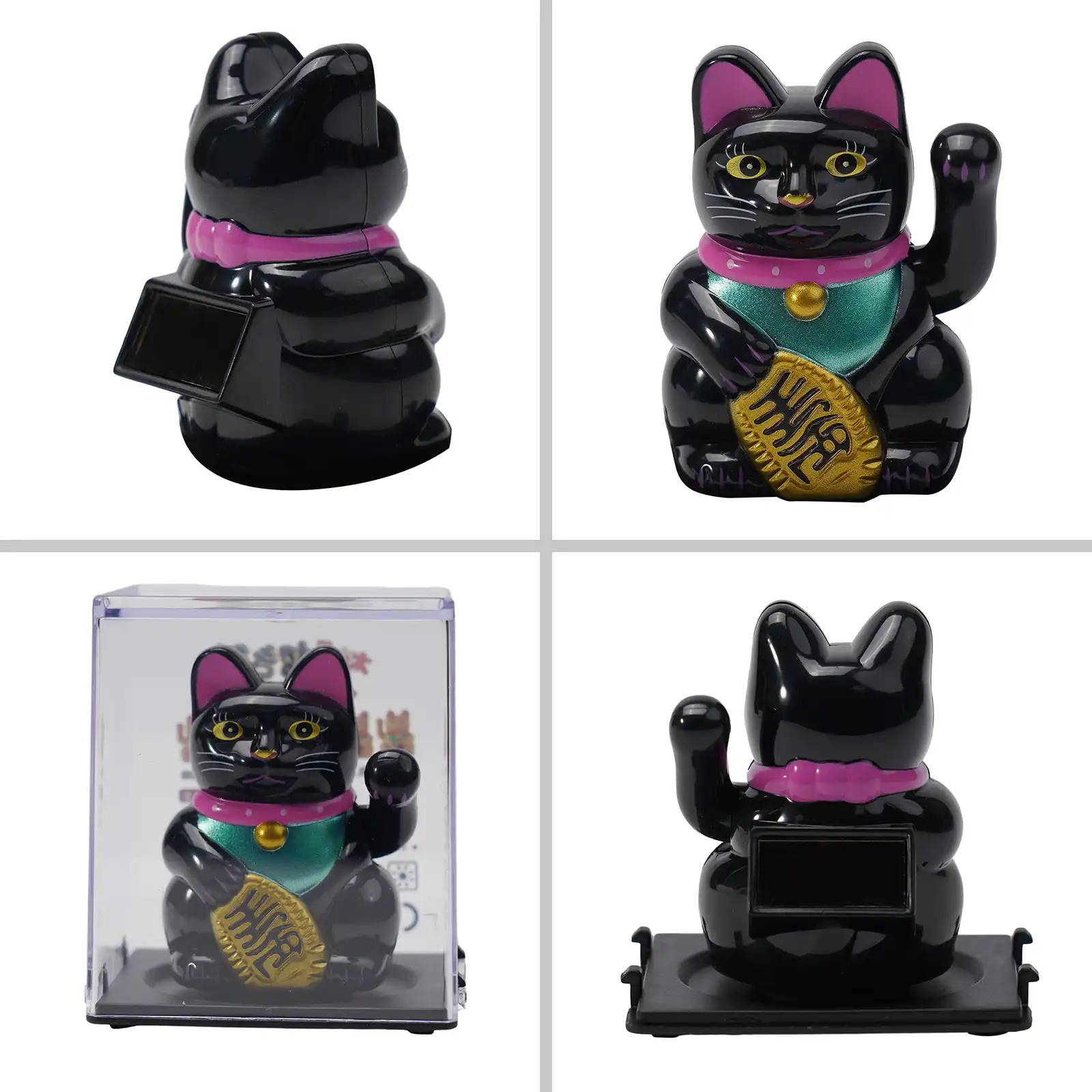 Maneki neko car decoration creating unique and personalized vehicle interior.