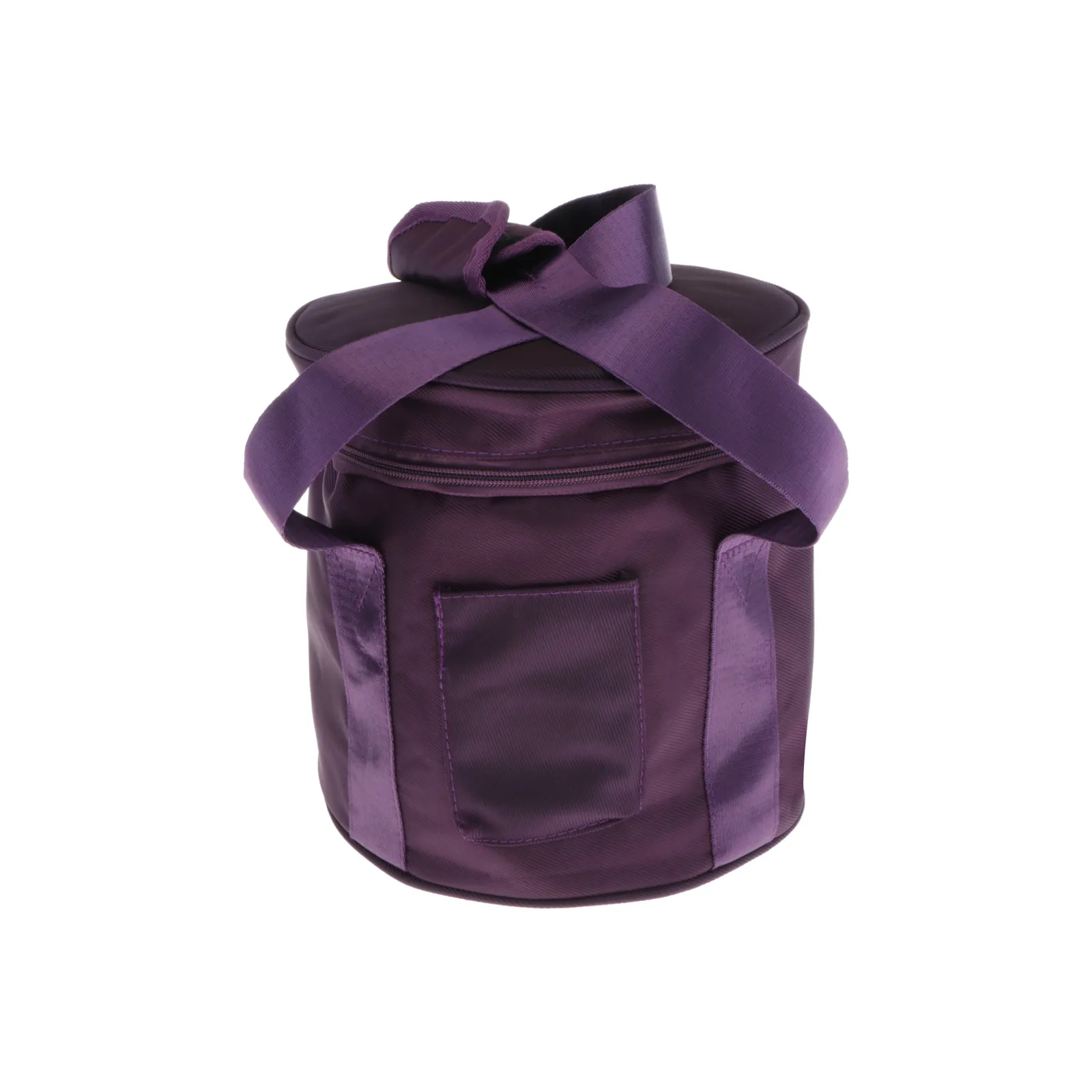 Open cotton bag showing interior padding and secure storage space for crystal bowls.