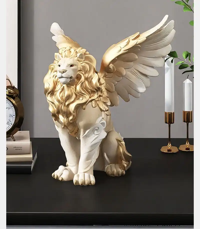 Detail view of lion body proportions showing anatomical accuracy and artistic interpretation.