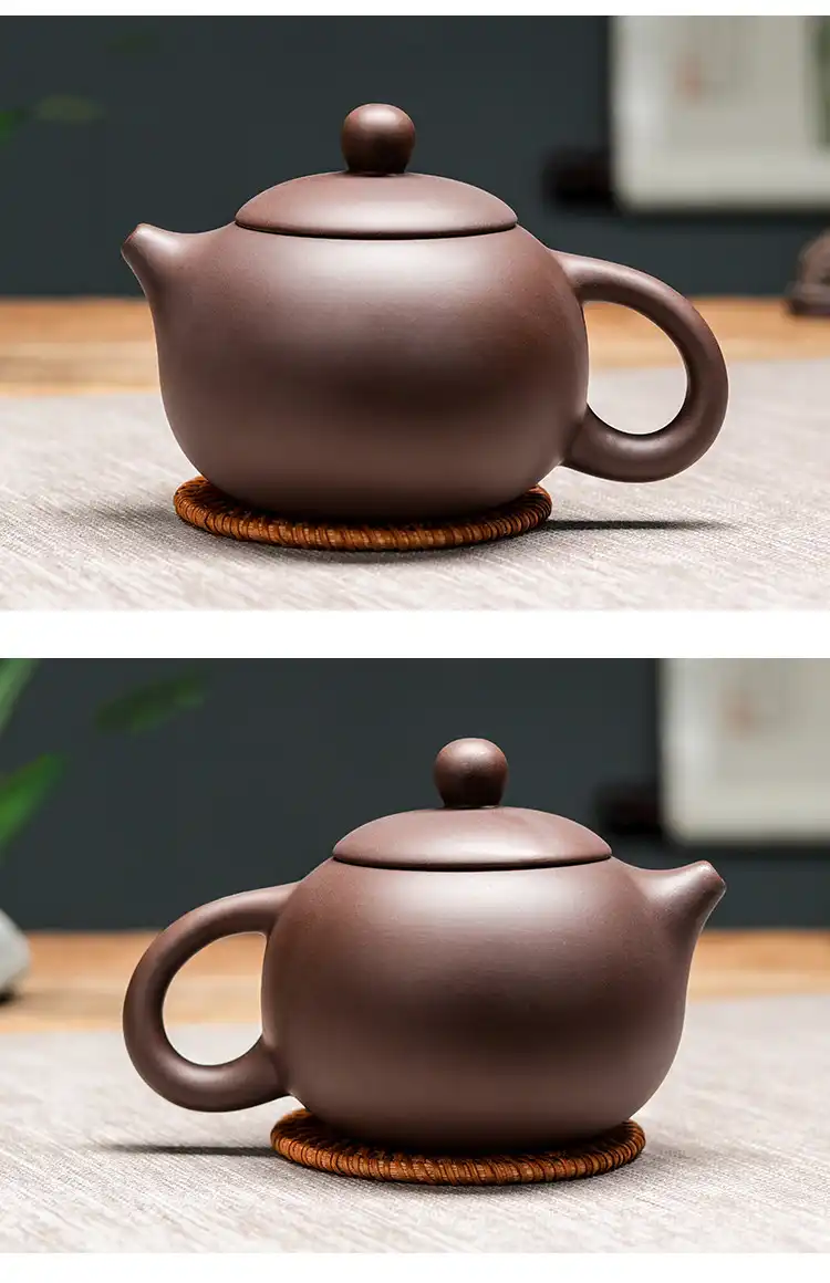 Professional artisan hands crafting Xishi teapot showing traditional Yixing pottery techniques.