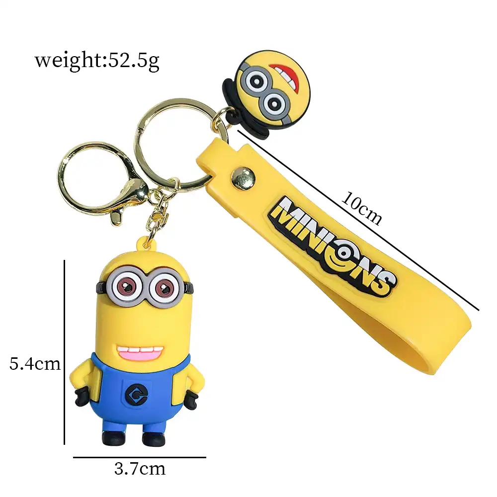 Gift packaging of Minions keychain perfect for birthdays Christmas or special occasions.
