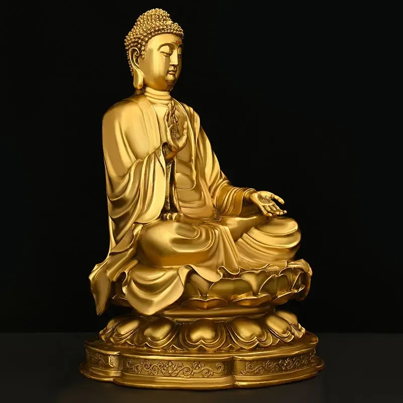 Before and after room transformation showing Buddha statue enhancing home decor style.