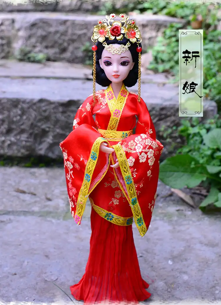 Chinese ancient court doll packaging showing collector quality and premium presentation.