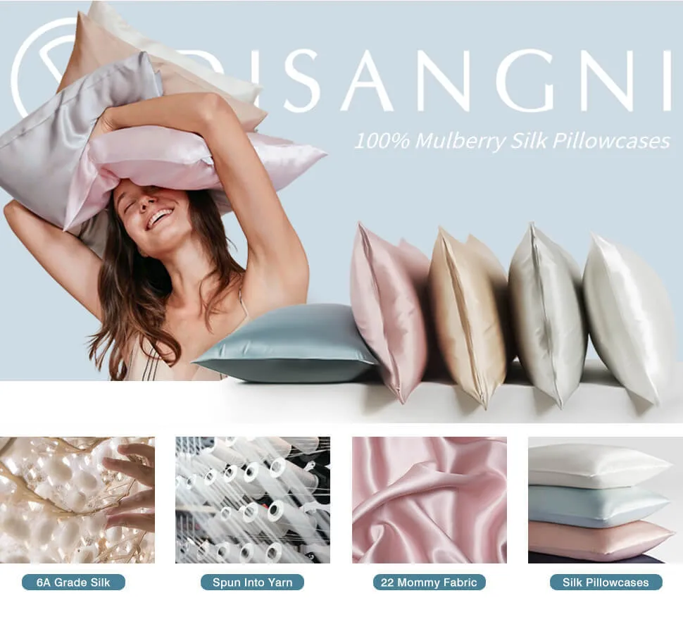 Gift packaging of premium mulberry silk pillowcase for special occasions.