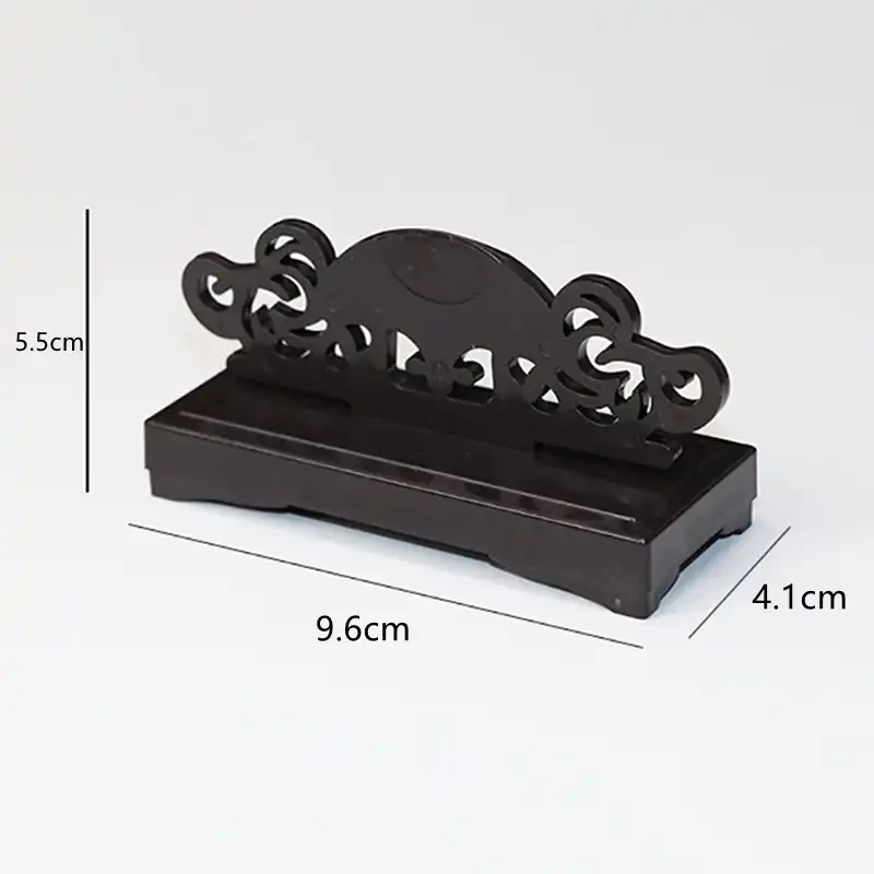 Display stand presentation showing fan as decorative piece for home interior design purposes.