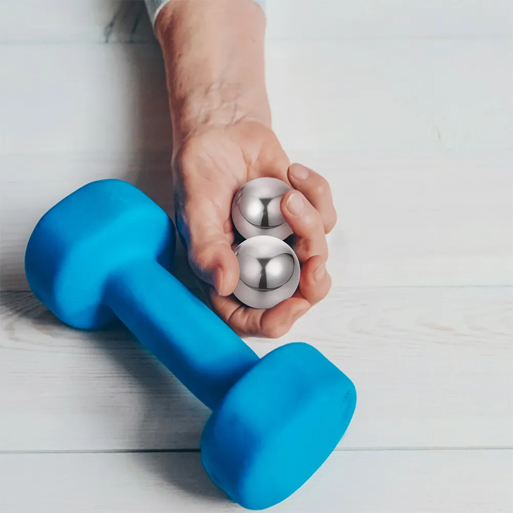 Portable Baoding balls set ideal for office stress relief and on-the-go relaxation.