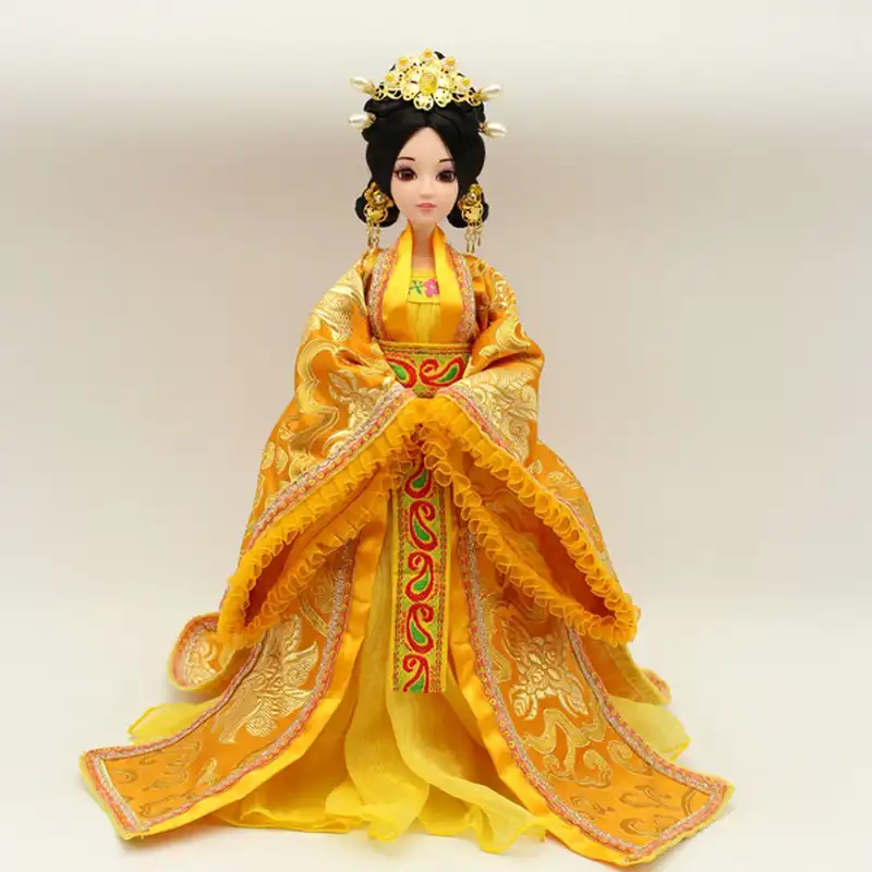 Handcrafted Hanfu dress for dolls demonstrating quality construction and cultural authenticity.