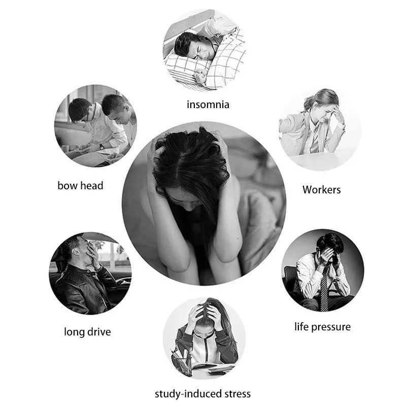 Customer testimonial visual with person holding device after pain relief success.